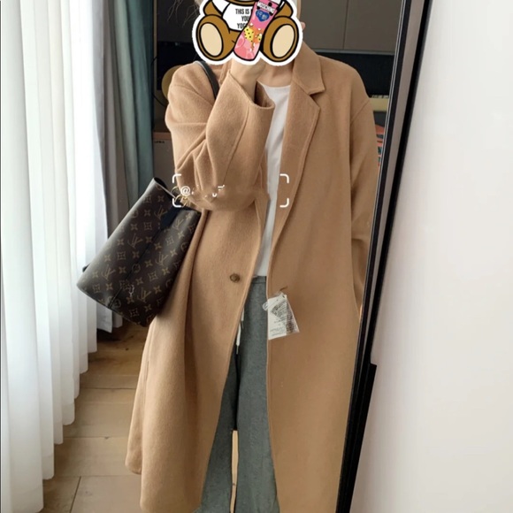 Wool blend longline coat - Picture 2 of 9